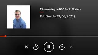 Philip Beckett BBC Radio Norfolk interview